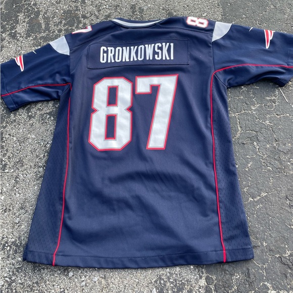 New England Patriots KIDS Rob Gronkowski Jersey Tom Brady Large - Picture 2 of 7